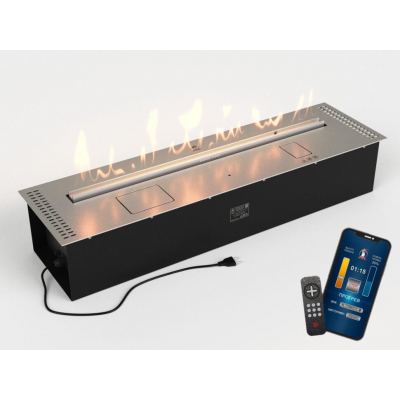 Автоматический биокамин Lux Fire Smart Flame 1000 RC INOX